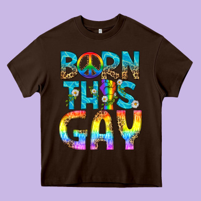 Western Born This Gay Heavy Core Tee Designed By Bundleandbundleshop