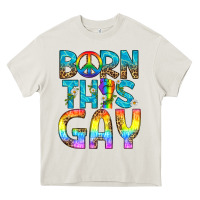 Cream Western Born This Gay Heavy Core Tee - BundleAndBundleShop
