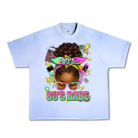 Grape Ice 80's babe afro messy bun Urban Heavy Tee - texasbilliewilder