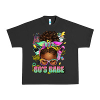 Pigment Black 80's babe afro messy bun Urban Heavy Tee - texasbilliewilder