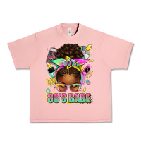 Salmon 80's babe afro messy bun Urban Heavy Tee - texasbilliewilder