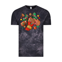 Cloud Black Christmas black girl sneakers Vintage Tee - RanaPortraitStore