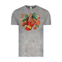 Cloud Rock Christmas black girl sneakers Vintage Tee - RanaPortraitStore