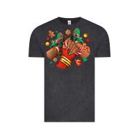 Vintage Black Christmas black girl sneakers Vintage Tee - RanaPortraitStore