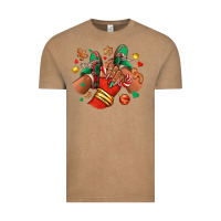 Vintage Coffee Christmas black girl sneakers Vintage Tee - RanaPortraitStore