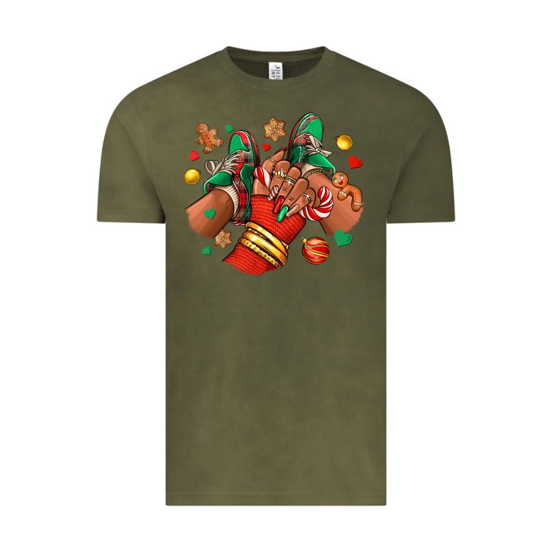 Christmas Black Girl Sneakers Vintage Tee by RanaPortraitStore | Teevron