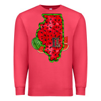Cardinal illinois watermelon Premium Sweatshirt - RacoonDesign