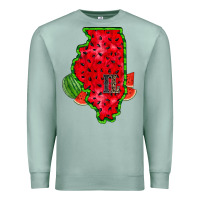 Seafoam illinois watermelon Premium Sweatshirt - RacoonDesign