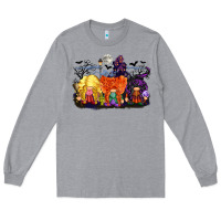 Heather Grey hocus pocus gnomes Long Sleeve Tee - CowGirlArtShop