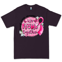 Plum breast cancer awareness we fight together Premium Tee - LillyAllenDesigns