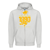 Dove Grey steel ball run 1890 Zipper Hoodie - lanVoArt