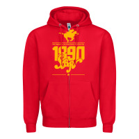 Red steel ball run 1890 Zipper Hoodie - lanVoArt