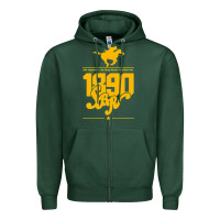Sports Green steel ball run 1890 Zipper Hoodie - lanVoArt