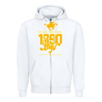 White steel ball run 1890 Zipper Hoodie - lanVoArt