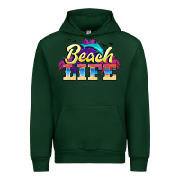 Forest Green beach life Urban Hoodie - BarkalooDesign