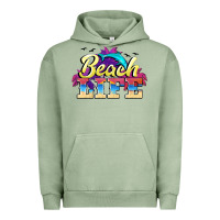 Pigment Oil Green beach life Urban Hoodie - BarkalooDesign