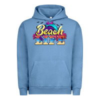 Pigment Pebble Blue beach life Urban Hoodie - BarkalooDesign