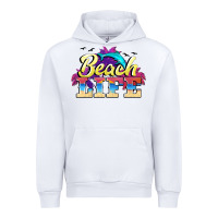 White beach life Urban Hoodie - BarkalooDesign