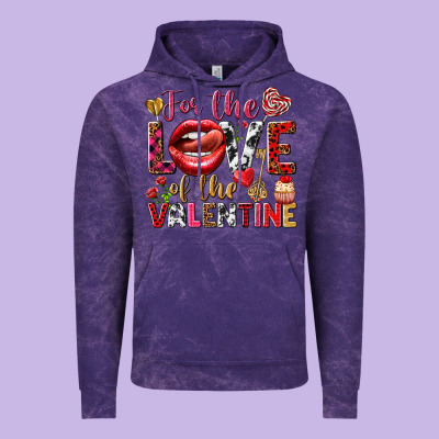 For The Love Of The Valentine Vintage Hoodie Designed By Howdyjamesfarm