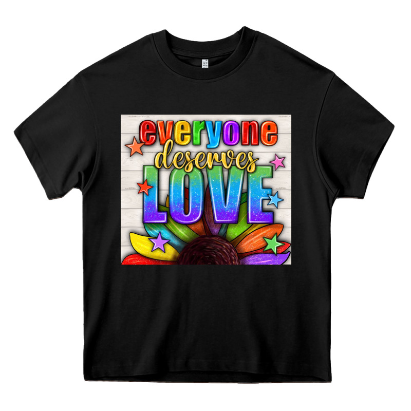 Everyone Deserves Love Pride Lgbtq+ Tumbler Heavy Core Tee by BundleAndBundleShop | Teevron