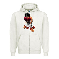 Oatmeal Heather ippo makunouchi Zipper Hoodie - lanVoArt