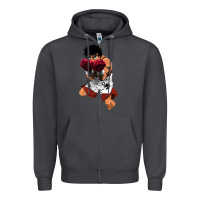 Smoke ippo makunouchi Zipper Hoodie - lanVoArt