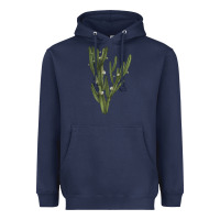 Navy cereus jamacaru Heavyweight Hoodie - LillyAllenDesigns