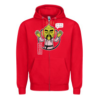 Red parappa Zipper Hoodie - lanVoArt