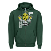 Sports Green parappa Zipper Hoodie - lanVoArt