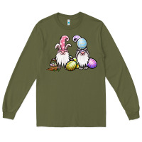 Army Green easter gnomes Long Sleeve Tee - Jasminsmagicworld