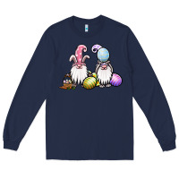 Navy easter gnomes Long Sleeve Tee - Jasminsmagicworld