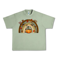 Oil Green Fall rainbow pumpkin Urban Heavy Tee - NancyCooperArtShop