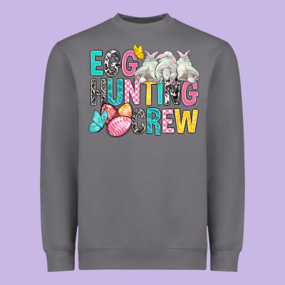 Egg Hunting Crew Easter Day Heavyweight Sweatshirt Designed By Bundleandbundleshop