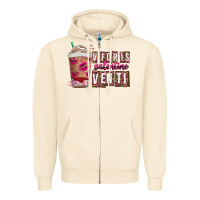 Sandshell V For is Valentine Venti Zipper Hoodie - CowhideDigitalArt