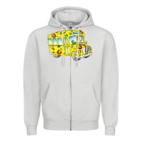 Dove Grey the magic school bus Zipper Hoodie - lanVoArt