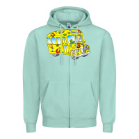 Seafoam the magic school bus Zipper Hoodie - lanVoArt