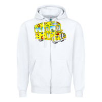 White the magic school bus Zipper Hoodie - lanVoArt