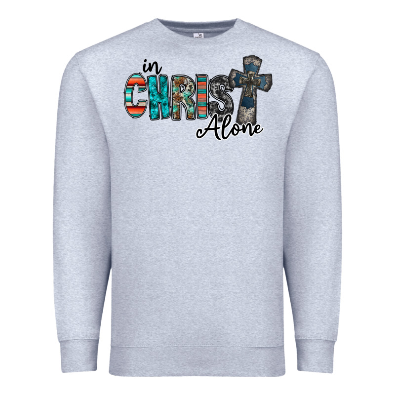 In Christ Alone Premium Sweatshirt by RacoonDesign | Teevron