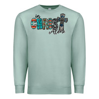 Seafoam in christ alone Premium Sweatshirt - RacoonDesign