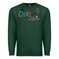 Sports Green in christ alone Premium Sweatshirt - RacoonDesign