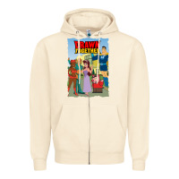Sandshell drawn together Zipper Hoodie - lanVoArt