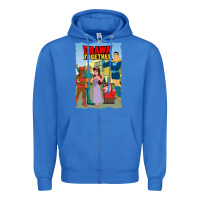 True Royal drawn together Zipper Hoodie - lanVoArt
