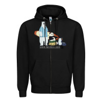 Black shirokuma cafe Zipper Hoodie - lanVoArt