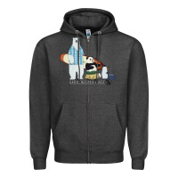 Charcoal Heather shirokuma cafe Zipper Hoodie - lanVoArt