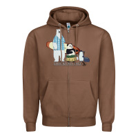 Chestnut shirokuma cafe Zipper Hoodie - lanVoArt