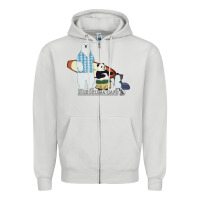 Dove Grey shirokuma cafe Zipper Hoodie - lanVoArt