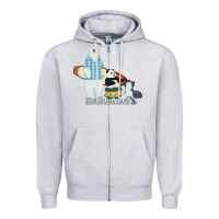 Heather Grey shirokuma cafe Zipper Hoodie - lanVoArt