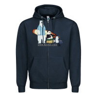Navy shirokuma cafe Zipper Hoodie - lanVoArt