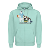 Seafoam shirokuma cafe Zipper Hoodie - lanVoArt