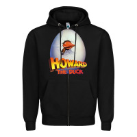 Black howard the duck Zipper Hoodie - lanVoArt
